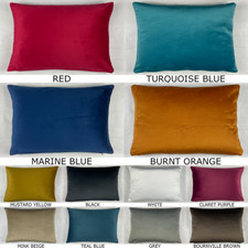 Plush velvet rectangle cushion - velvet,