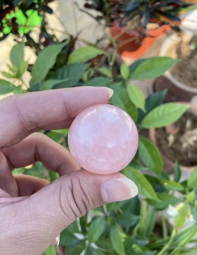 Natural rose quartz sphere - rose,