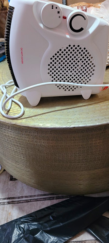 White portable forced - forced, air