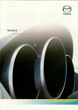 Mazda 3 Specifications 2004 UK Market Brochure S, TS, TS2 & Sport 4-dr & 5-dr