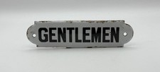 Vintage Gentlemen Enamel Sign