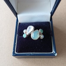 Multi Gem 925 Silver Ring