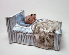 CAT Sleeping on BED Figurine