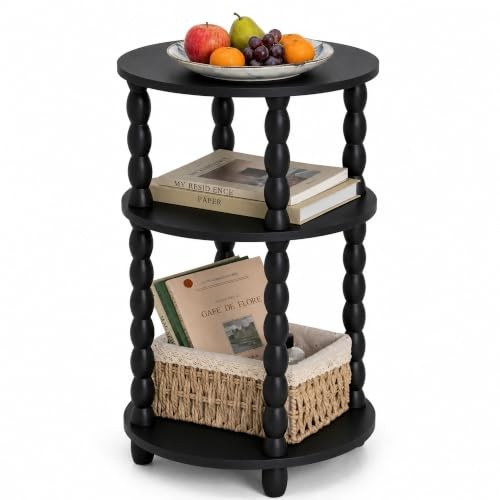 Tier round side table - 3-tier,