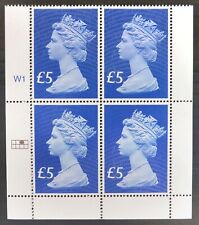 GB £5 Sapphire Cylinder Block