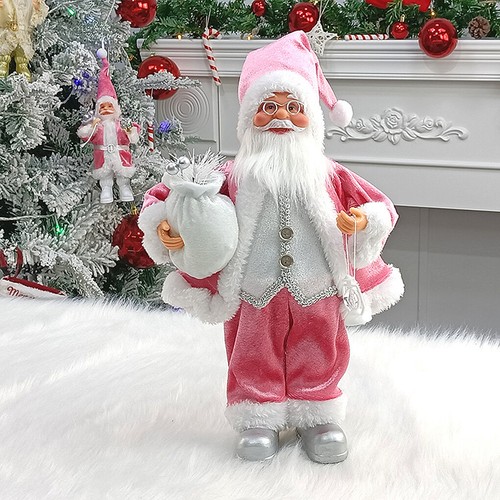 Pink christmas santa claus - pink,