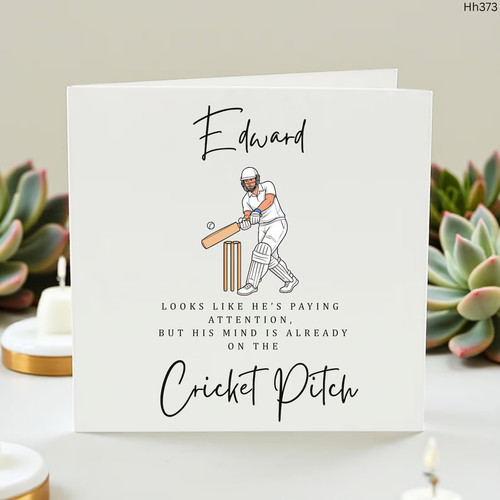 Personalised cricket birthday - personalised,