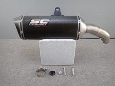 SC Project SV650 16-20 Carbon Slip-On Muffler Silencer S14A-116C Used From Japan