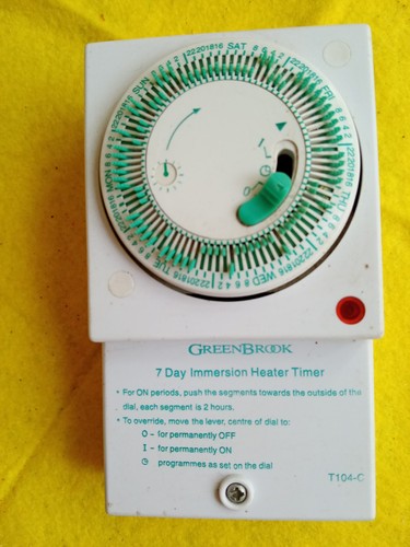 Immersion heater day timer - day,