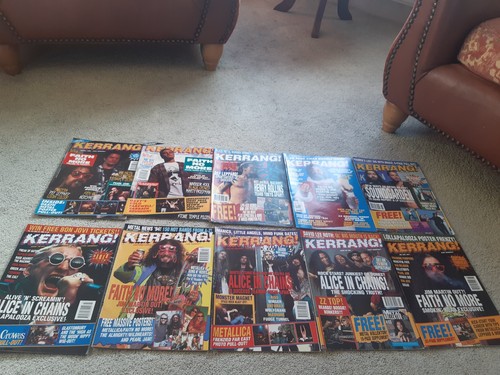 Bundle retro kerrang magazines - kerrang,