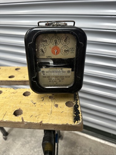 Vintage electricity meter - electricity,
