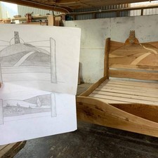 Custom Made Wooden Bed –