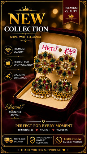 Hetu gold plated floral - hetu,