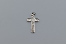 Victorian Silver Cross Pendant Birmingham 1900