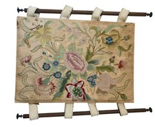 antique floral needlework