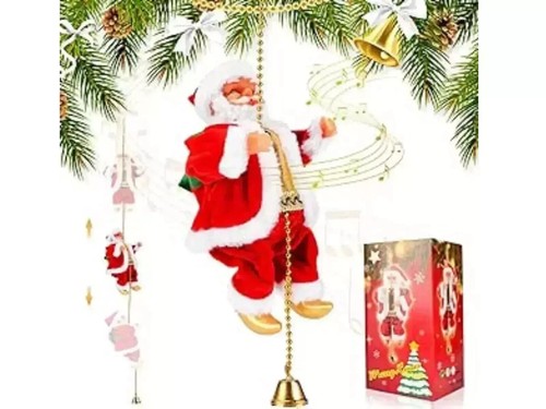 Santa claus climbing ladder - climbing,