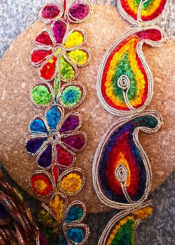 Metre chenille rainbow - metre,