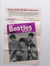 THE BEATLES  1963 ORIG UK FAN CLUB  PROMOTIONAL FLYER  FOR THE BEATLES MONTHLY