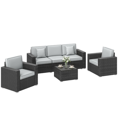 Outsunny rattan garden - outsunny,
