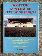 SCOTTISH NON LEAGUE REVIEW OF 1998/99 FOOTBALL BOOK
