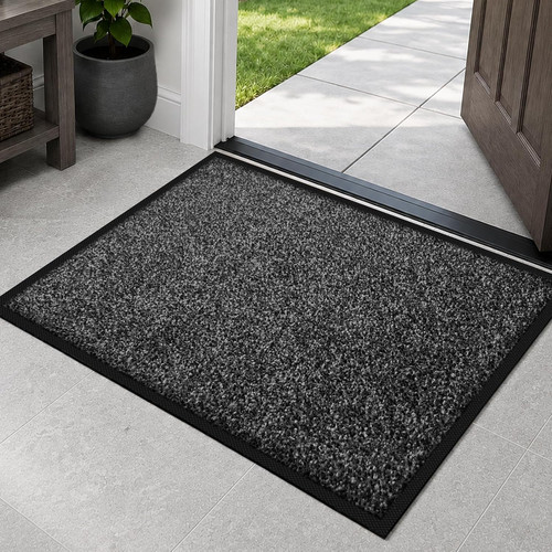 Gray front door mat - gray,