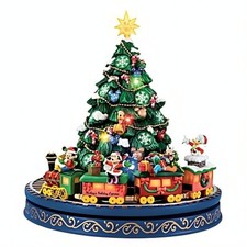 The Bradford Exchange Disney Mickey and Friends Christmas Tree Holiday Decor 8"