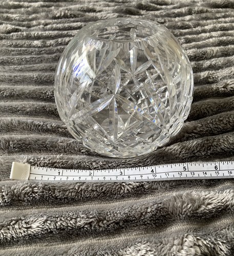 Crystal cut glass - , vase