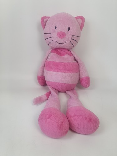 Pink cat striped kitten - pink,