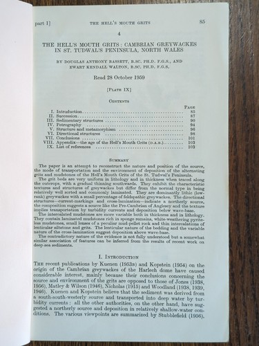Original geological reprint - original,
