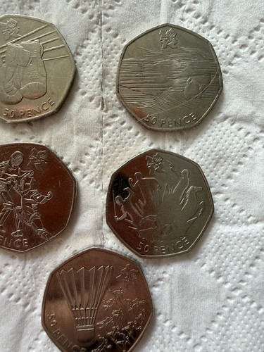 Olympic 50p circulated - circulated, coins