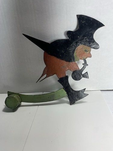 Vintage hand painted metal - hand,