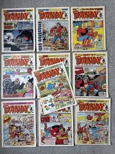 10 X  The Dandy Comic Collection UK Job Lot Orig Free Gift Stickers various 1995