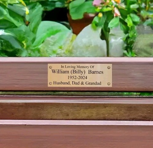 Personalised bench memorial - bench,