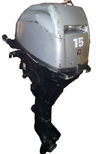 Mariner 15hp outboard motor. 4 stroke, Long shaft, Rope start, Tiller. Warranty