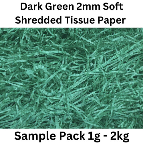 Shredded tissue dark green - shredded,