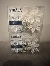 IKEA STRALA  Snowflake Flower Christmas Party Lighting Deco battery string light