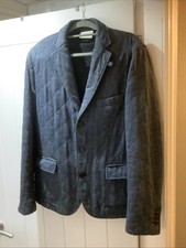 Pure DKNY Men - Slim Fit Quilted Royal Blazer Jacket - Size 42