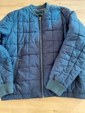 Men's Red Herring Navy Blue Quilted bomber Jacket XL Size