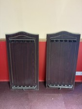 Snooker Pool Wooden Cue Rack Wall Holder X 2