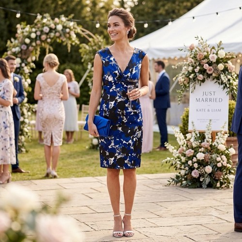 Coast satin floral twist - coast,