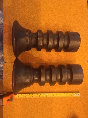 Wooden candlesticks rustic - /,