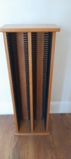 Heavy Pine Wooden 108 CD Holder Storage Rack Stand, 102cm X 37cm X 19 cm, Used