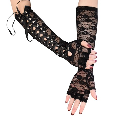 Women fingerless fishnet - women's,