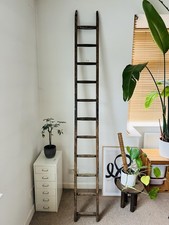 Antique wooden ladder rustic - wooden,