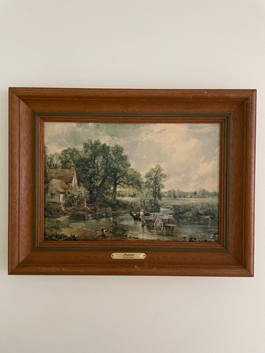 Framed painting haywain by - a,