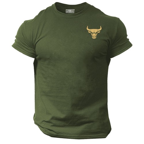 Bull shirt small gym - t,