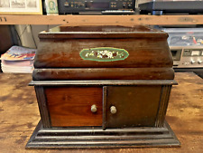 Vintage Academy Tabletop Wind-up Gramophone (1920s) in Mahogany Case