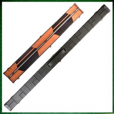 Black Patchwork Leatherette 3/4 Length 57" Snooker/Pool Cue Case
