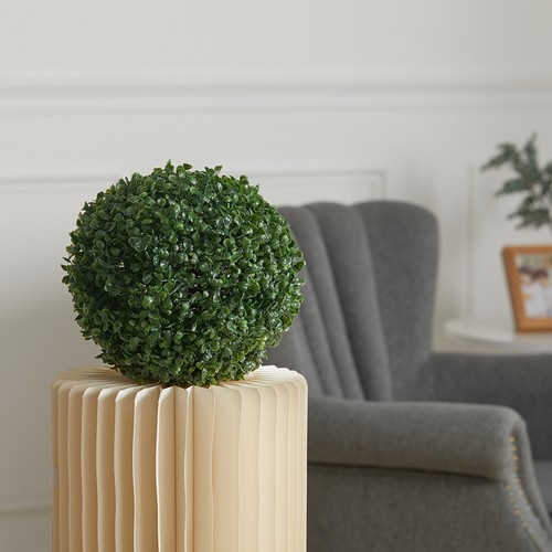 Large faux boxwood topiary - boxwood,
