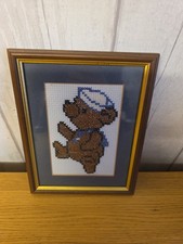Vintage framed sailor teddy - vintage,